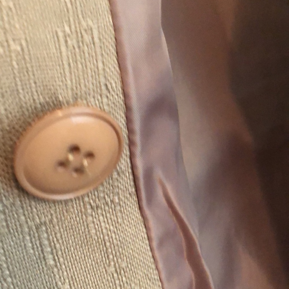 Kasper Dark Beige Double-Breasted Blazer - Picture 6 of 10